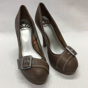 Fergalicious  New In Box Taupe Color Heels